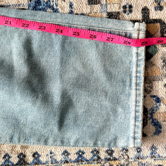 NWT Madewell Perfect Vintage Straight Jeans Size 27 Light Wash Ripped Knee ND515 - Picture 9 of 12